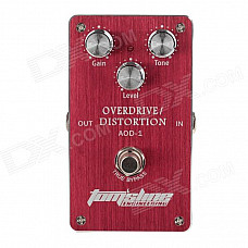 AROMA AOD-1 Electric Guitar Effect Pedal - Red (1 x 6F22 9V)