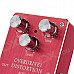 AROMA AOD-1 Electric Guitar Effect Pedal - Red (1 x 6F22 9V)