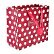 White Dot Pattern Paper Gift Bag - Red