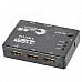 QUICKMAN RM301 3 In 1 Out 1080P HDMI Switch / Splitter w/ Remote Control - Black