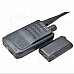CW-03 Micro Wireless Audio Receive Transmitter HD Voice Audio Transmitter + Receiver - Black