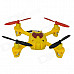 Brilink BH06 Mini 2.4G Radio Control 4-CH Quadcopter R/C Aircraft 3D Tumbling w/6-Axis Gyro - Yellow