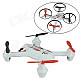 Brilink BH07 Mini 2.4G Radio Control 4-CH Quadcopter R/C Aircraft 3D Tumbling w/ 6-Axis Gyro - White