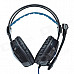 SADES A30 Xpower Headphone 7.1-Channel w/ Microphone + Volume Controller - Black + Blue