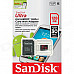 SanDisk Ultra 128 GB microSDXC UHS-I Card with Adapter