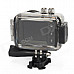 DV008 1.8" LCD 3.0 MP CMOS Waterproof Sport Mini Camcorder w/ Wi-Fi + HDMI Port - Black