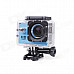 ESER F23 1.5" LCD 12.0 MP 170 Degree Wide Angle Outdoor Waterproof Mini Sport Camera - Black + Blue