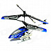 6602A Shockproof 3-CH R/C Helicopter w/ IR Remote Control - Blue + Silver (6 x AA)