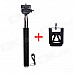 Fat Cat Portable Monopod for Camera + SJ4000 + IPHONE + Samsung Galaxy S5 / S4 / Note 3 / 2 - Black