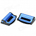 020 Universal Plastic Car Safety Belt Clips for Ford - Black + Blue (2 PCS)