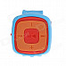 Fashionable Sports Watch Style MP3 Player w/ TF Slot - Light Blue + Orange
