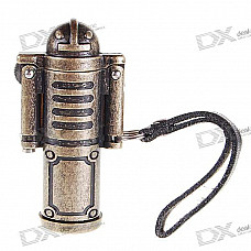 Trendy Robot Shaped Oil Lighter with Leather Strap