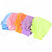 LIT Chenille Fiber Single-side Car Washing Glove - Blue + Pink + Multi-Colored (5 PCS)