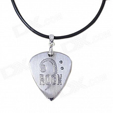 DEDO MG-13 Rock Stainless Steel Necklace Guitar Picks - Silver