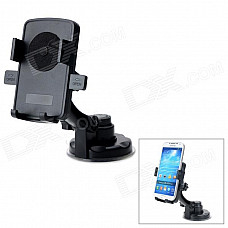 159-068 360 Degree Rotary Car Mobile Phone GPS Mount Holder - Black