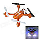 Brilink BH16 Mini 4-CH 2.4G Radio Control Quadcopter R/C Aircraft w/ 6-Axis Gyro - Orange