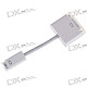 Mini DVI Male to DVI 24+1 Female Adapter Cable - White (13CM)