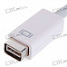 Mini DVI Male to DVI 24+1 Female Adapter Cable - White (13CM)