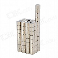 XL-003 6 x 5mm Cylinder Shaped Magnet - Silver (100 PCS)