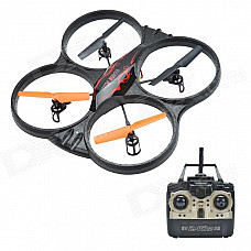 Xinxun X39 4-Axis 6-CH Remote Control UFO Flyer / Rollable R/C Aircraft for Children - Black