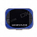 C&Q C&Q-819A 1.2" LED Screen Wireless FM Modulator Car MP3 Player w/ Remote Control - Black + Blue