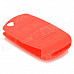 GEL140106 Silicone Car Key Case for VW POLO, Passat, Tiguan, Touareg, Touran, Golf 6 + More - Red