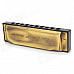 Swan SW1020-8 Copper + Stainless Steel + Plastic 10-Hole C-Tune Harmonica - Bronze + Black