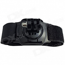 TOZ TZ-GP155 Sport Camera Wristband Mount w/ 360 Degree Rotation for Gopro Hero 4/ 2 / 3 / 3+ - Black