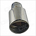 Stylish Iron Car Exhaust Pipe Muffler Tip - Silver