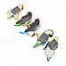 FUNI CT-6686 Cute Parrot Style Magnetic Sticker - Grass Green + Black (5 PCS)
