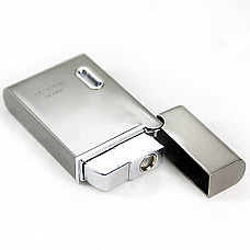 Elegant Stainless Steel Windproof Butane Lighter