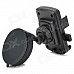 Universal Car Mount Cell Phone Holder w/ Suction Cup - Black