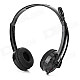 DANYIN DT-385S 3.5mm Wired Headset Headphone w/ Microphone - Black