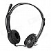 DANYIN DT-385S 3.5mm Wired Headset Headphone w/ Microphone - Black