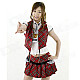 Y2056 Sexy School Uniform Suit - Red + White (Free Size)