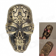 HONG XUAN 1916 Skull Style USB Rechargeable Electronic Cigarette Lighter - Golden (5V)