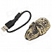 HONG XUAN 1916 Skull Style USB Rechargeable Electronic Cigarette Lighter - Golden (5V)