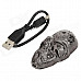 HONG XUAN 1916 Skull Style USB Rechargeable Electronic Cigarette Lighter - Silver (5V)