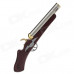 6708 Stylish Gun Style Butane Jet Lighters - Brown + Silver + Golden 6708 Stylish Gun Style Butane Jet Lighters - Brown + Silver + Golden