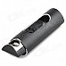 F2 Metal USB Rechargeable Electronic Cigarette Lighter - Black