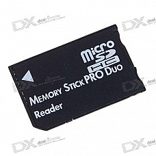 MicroSD/TF to MS Pro Duo Adapter - Black (16GB Max)