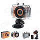 SPC01 2.4" LCD HD 1080P 5.0MP CMOS F3.1 f9.3mm Diving Camera / Sports Camera - Orange + Black