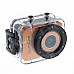 SPC01 2.4" LCD HD 1080P 5.0MP CMOS F3.1 f9.3mm Diving Camera / Sports Camera - Orange + Black