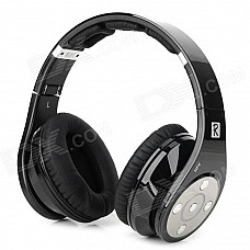Bluedio R+ Folding Bluetooth V4.0 Stereo Headset w/ TF Card Slot + MIC - Black + Off-White