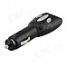 FT-02 Car MP3 Player Wireless FM Transmitter w/ Micro SD + USB Charging Port - Black
