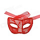 Exquisite Lace Lady Ball Translucent Mask - Red