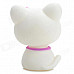 Head Shaking Cute Cat Style Toy for Car Decoration - White