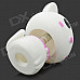 Head Shaking Cute Cat Style Toy for Car Decoration - White