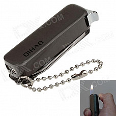 QIHAO 5707 Multifunction Butane Jet Lighters w/ Mini Knife - Tarnish