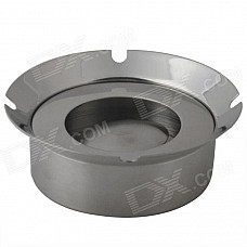 Windproof Stainless Steel Ashtray - Sliver